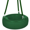 Plastic tire swing with softgrip chain